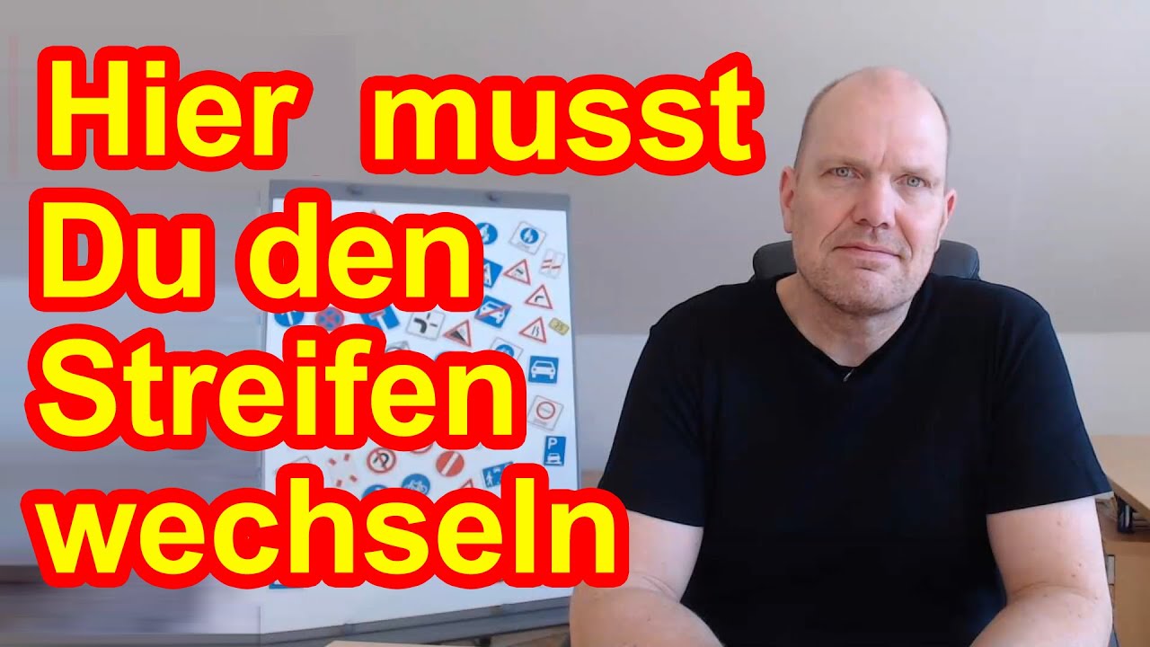 Kein Reißverschlussverfahren beim Einfädelungsstreifen - Lernen für Führerschein und Fahrschule