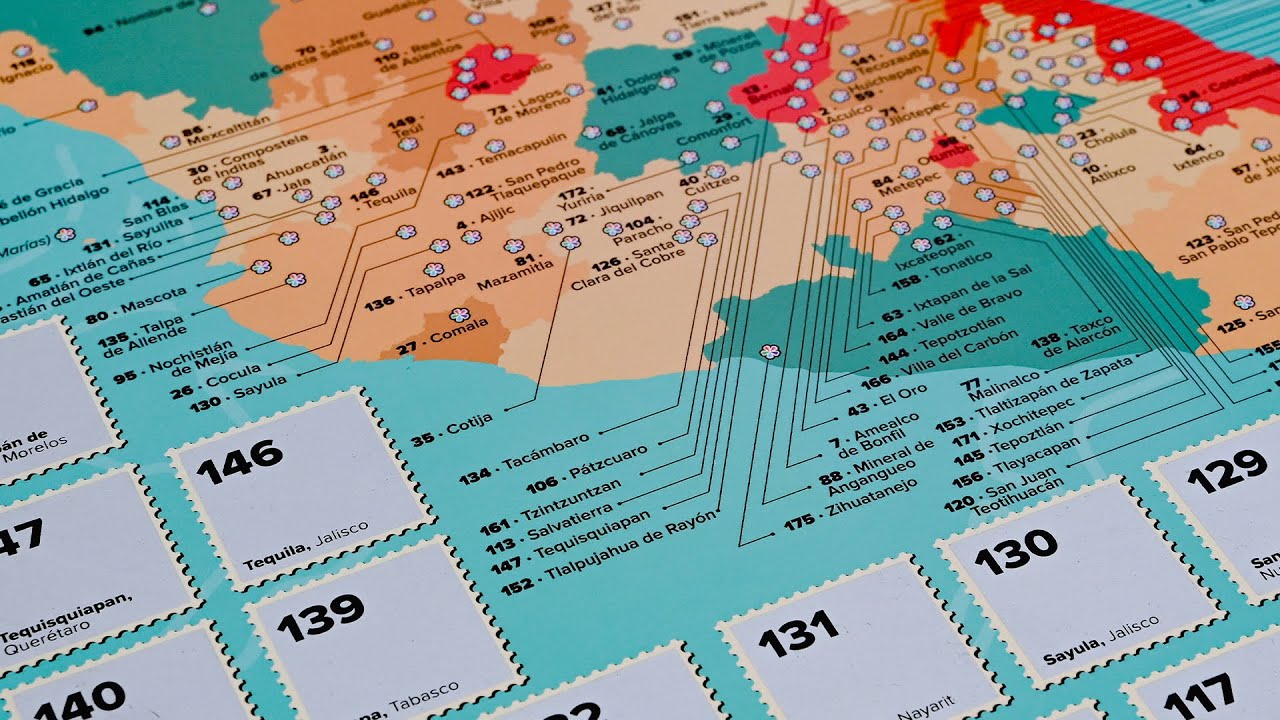 NUEVO MAPA 177 Pueblos M&aacute;gicos - Actualizado 2025