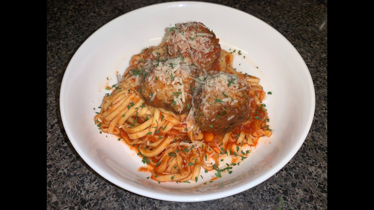 Spaghetti and Turkey Meatballs