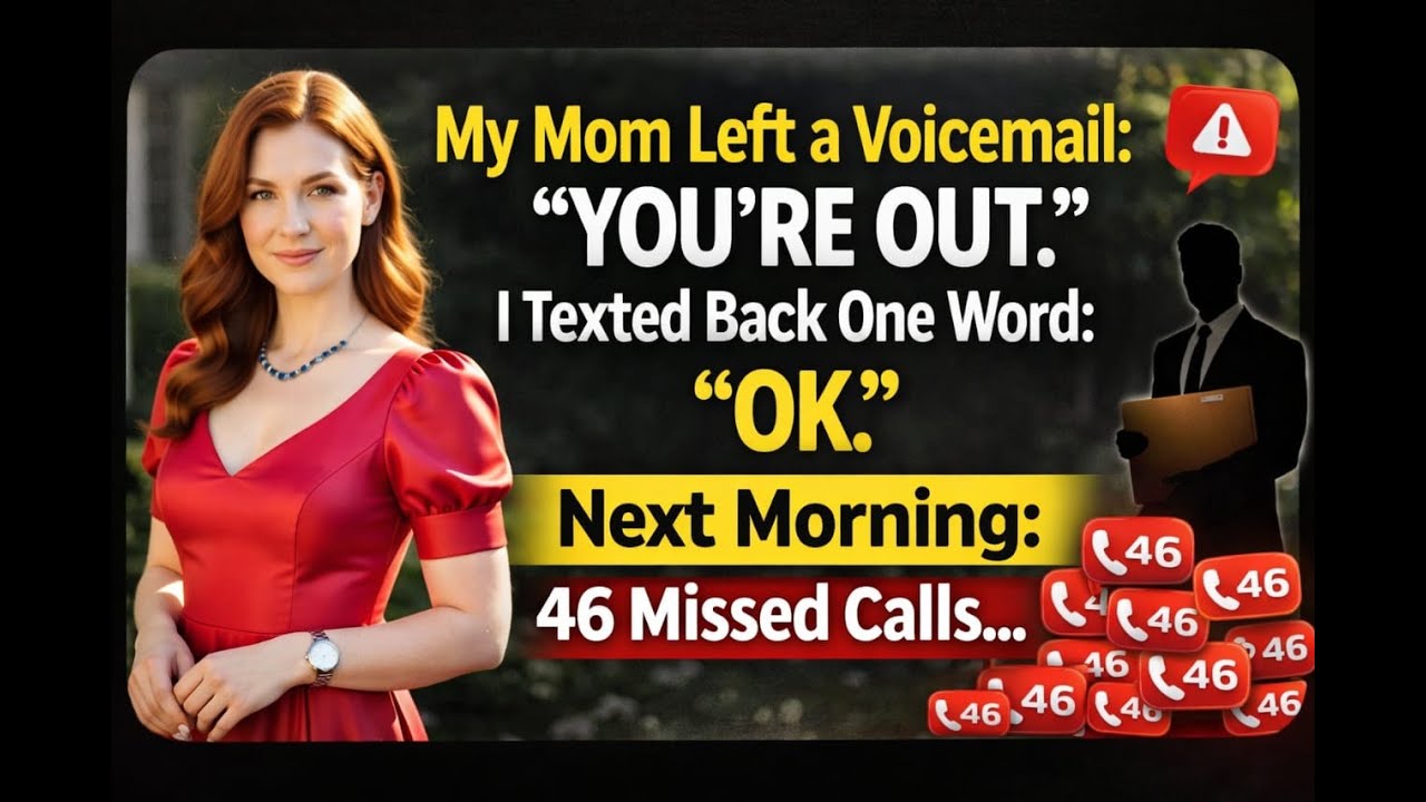 My Mom Left a Voicemail: “Don’t Come Back” — By Morning, 46 Missed Calls and They Begged Me Back