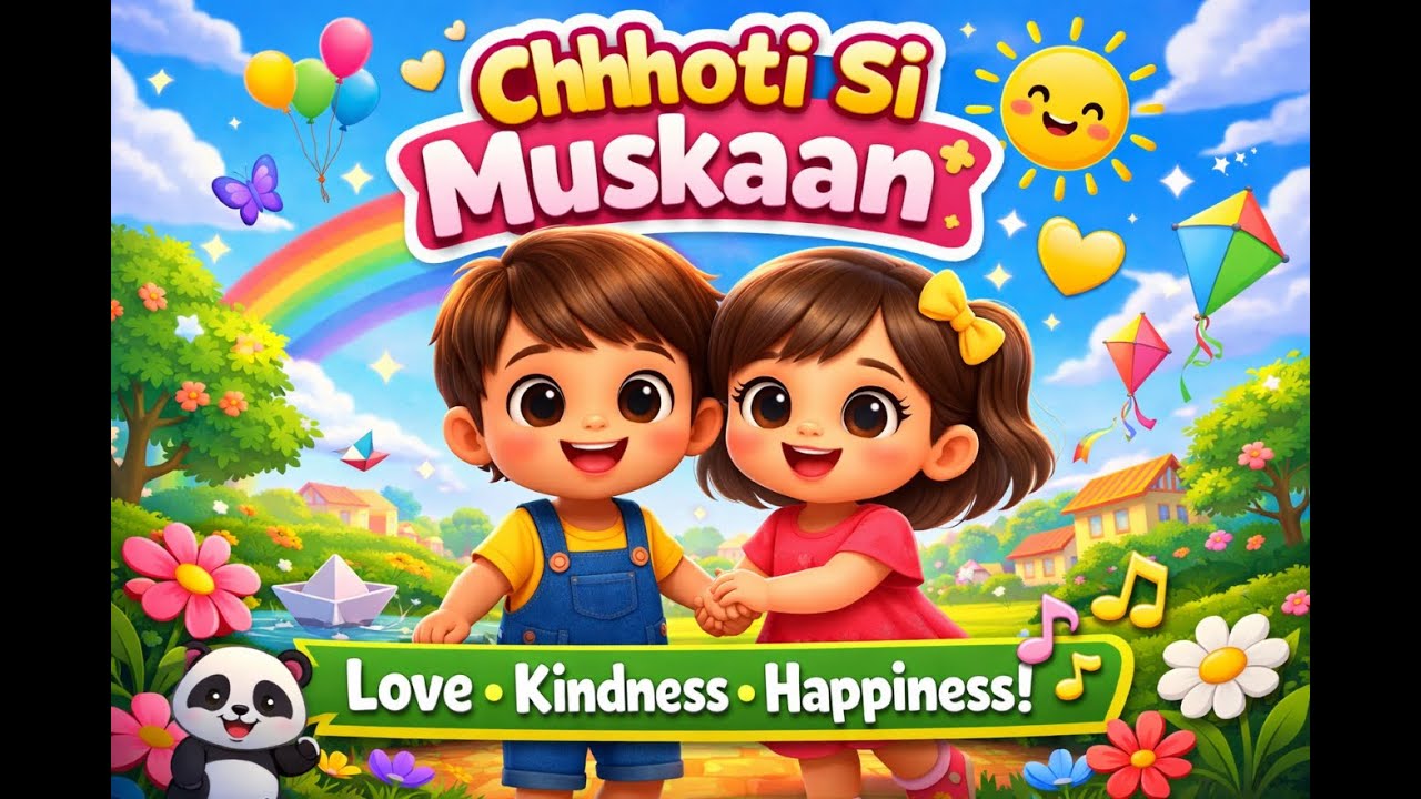 Chhoti Si Muskaan | Cute Kids Song About Love, Kindness & Happiness | 3D Cartoon Animation