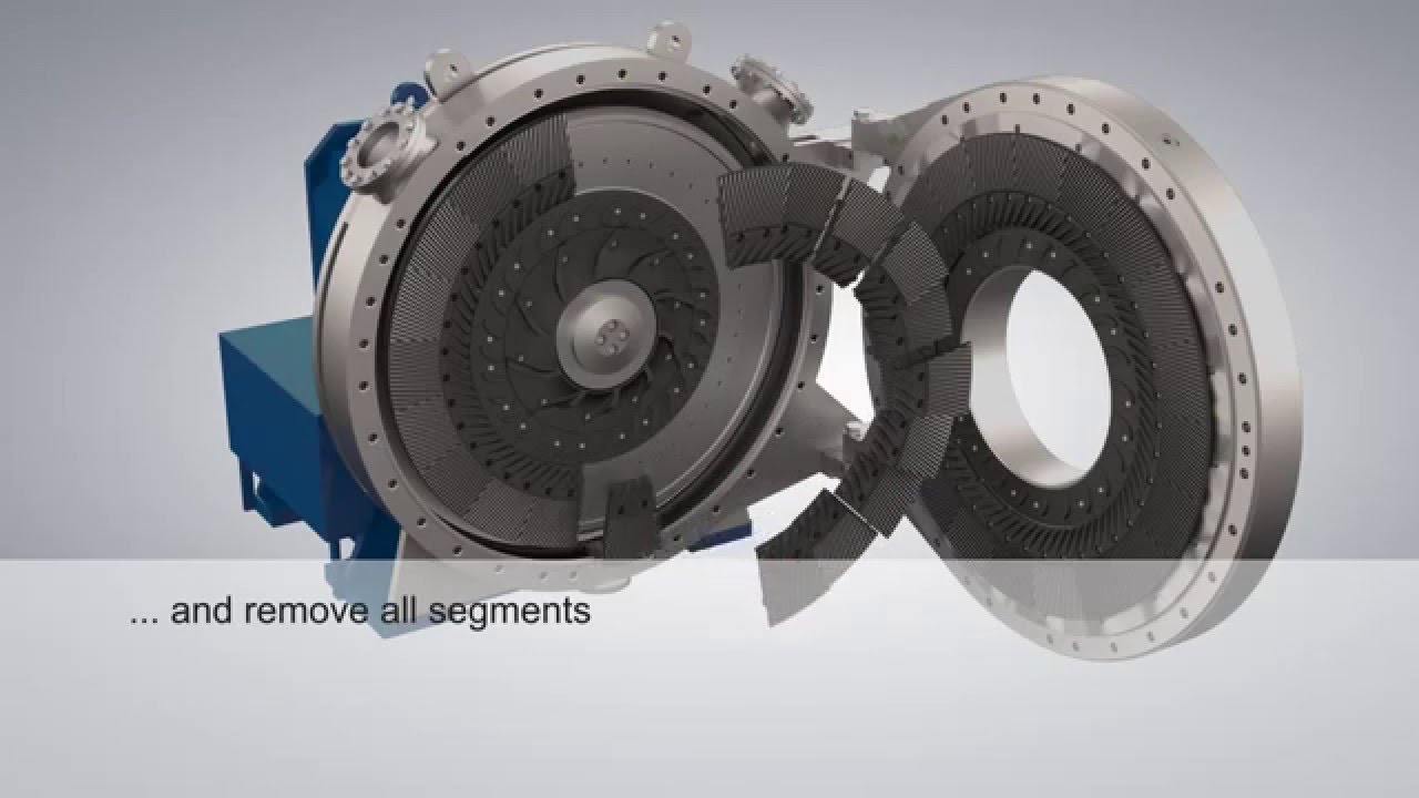 ANDRITZ PULP & PAPER MDF refiner plate installation