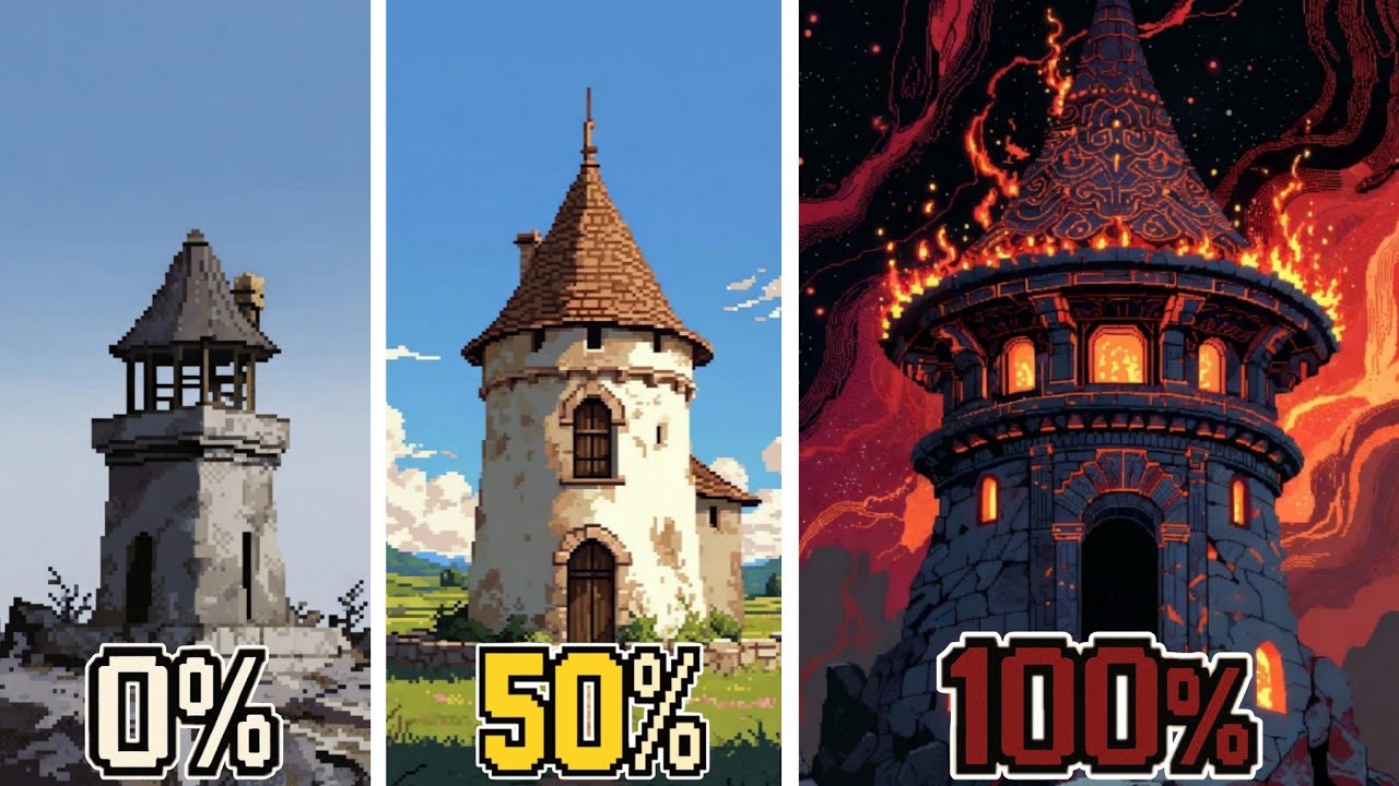 Aku Mengupgrade Tower Amaterasu di Goblin Buster Incremental Tower Defense