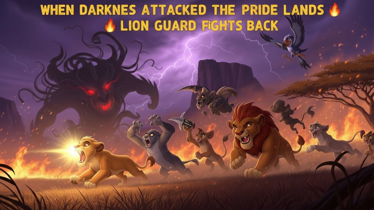 When Darkness Attacked the Pride Lands 🦁🔥 Lion Guard Fights Back