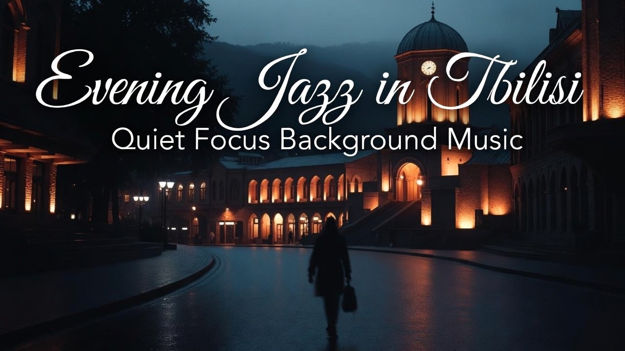 Evening Jazz in Tbilisi 🌙 Quiet Focus Background | Study / Work / Relax