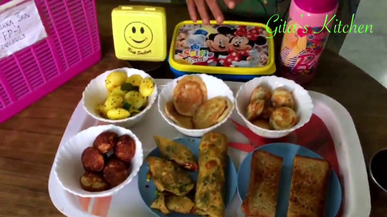 Kids lunchbox Recipes - Mon to Sat