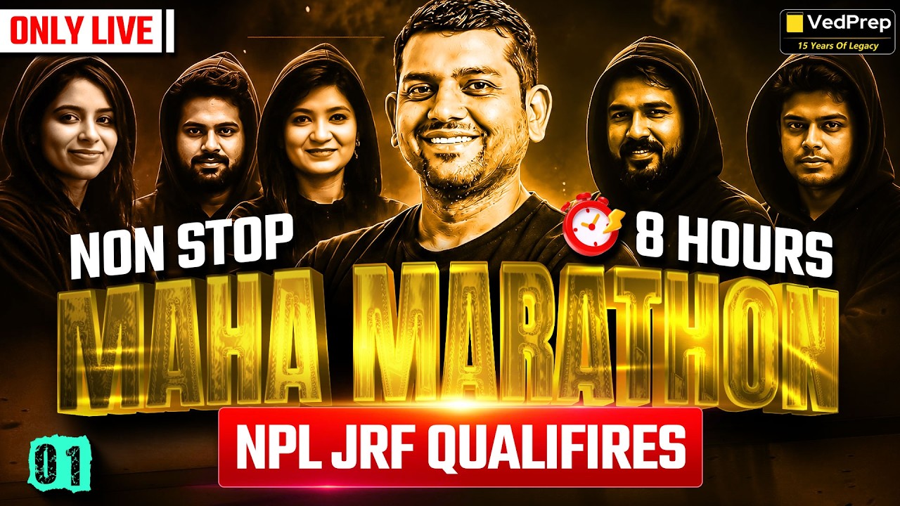 CSIR NET Chemical Sciences June 2026 🔥8+ Hrs Non-Stop Maha Marathon P1 | NPL JRF Qualifiers |VedPrep