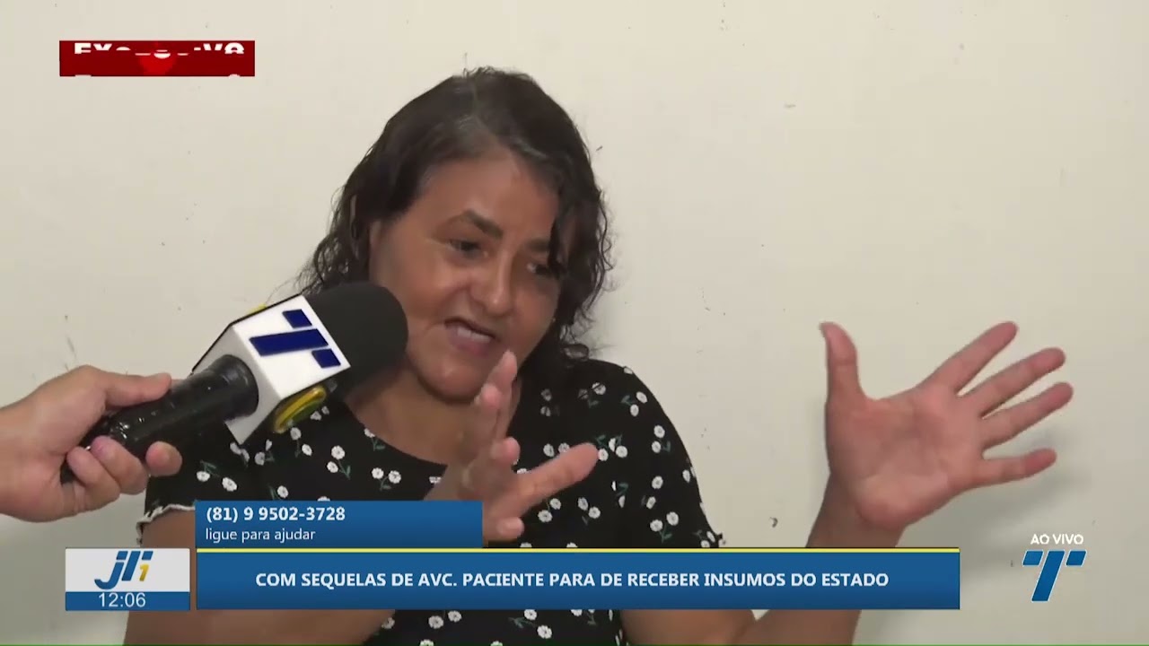 Com sequelas de AVC, paciente para de receber insumos do estado