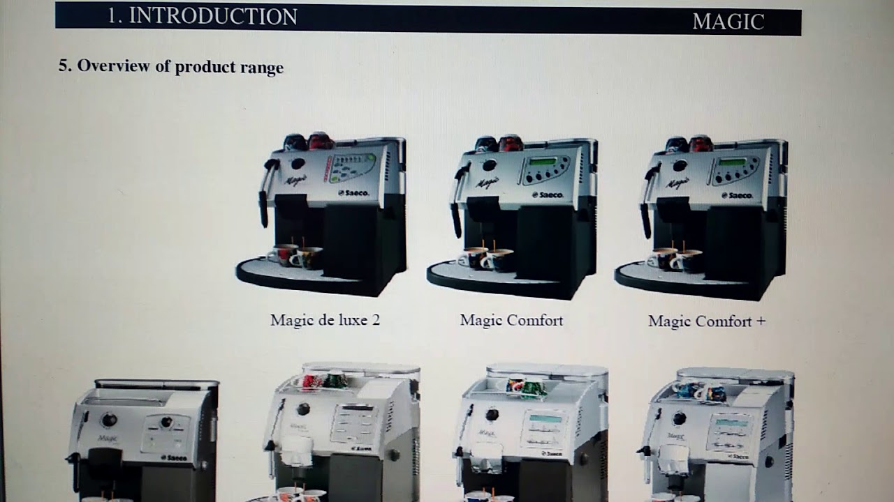 Сервисная инструкция (service manual) кофеварок Saeco Magic