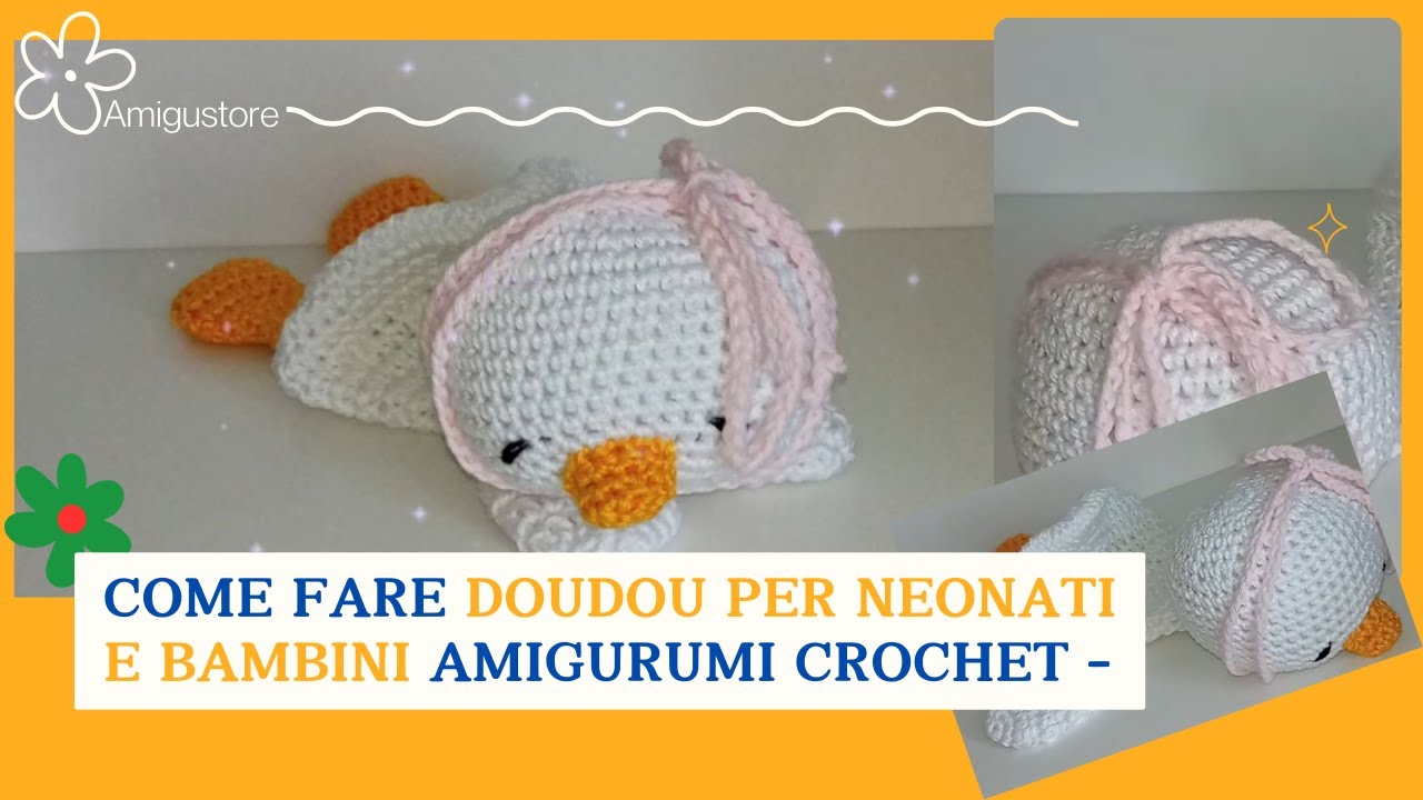 Ochetta Amigurumi all’Uncinetto | Doudou per Neonati e Bambini 🧶 Tutorial Passo Passo