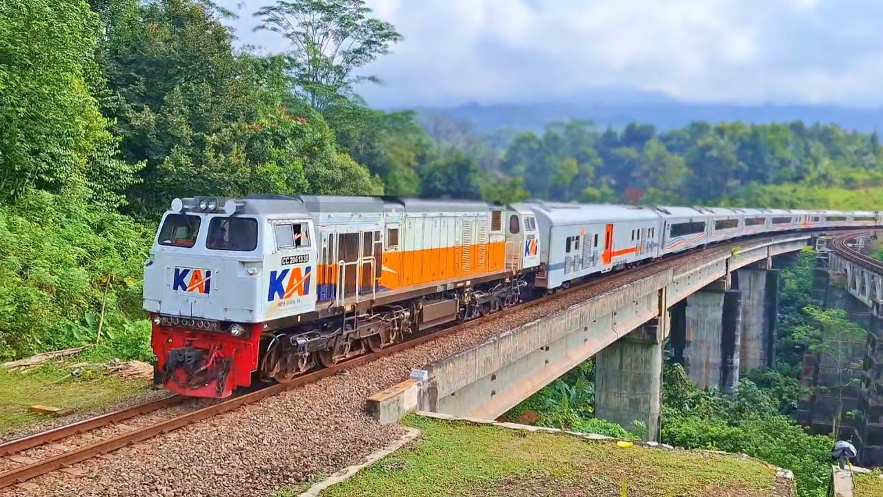KERETA API PANJANG‼️ HUNTING 30 KERETA API NGEBUT DI PERLINTASAN MENIKUNG