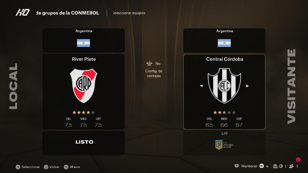 RIVER VS  CENTRAL CORDOBA COPA LIBERTADORES