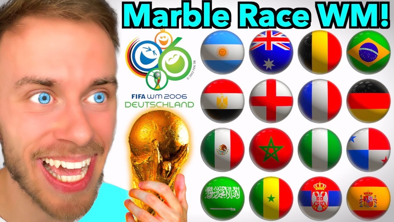 MARBLE RACE sagt die FUßBALL WM voraus! 😂🏆 (*Retro 2006 - Gruppe Teil 2*)