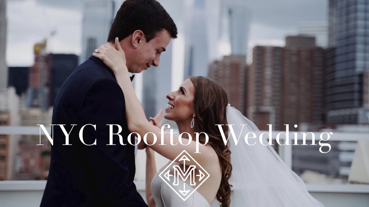 Incredible Jewish Wedding on a New York City Rooftop | Tribeca Rooftop New York City Unlisted