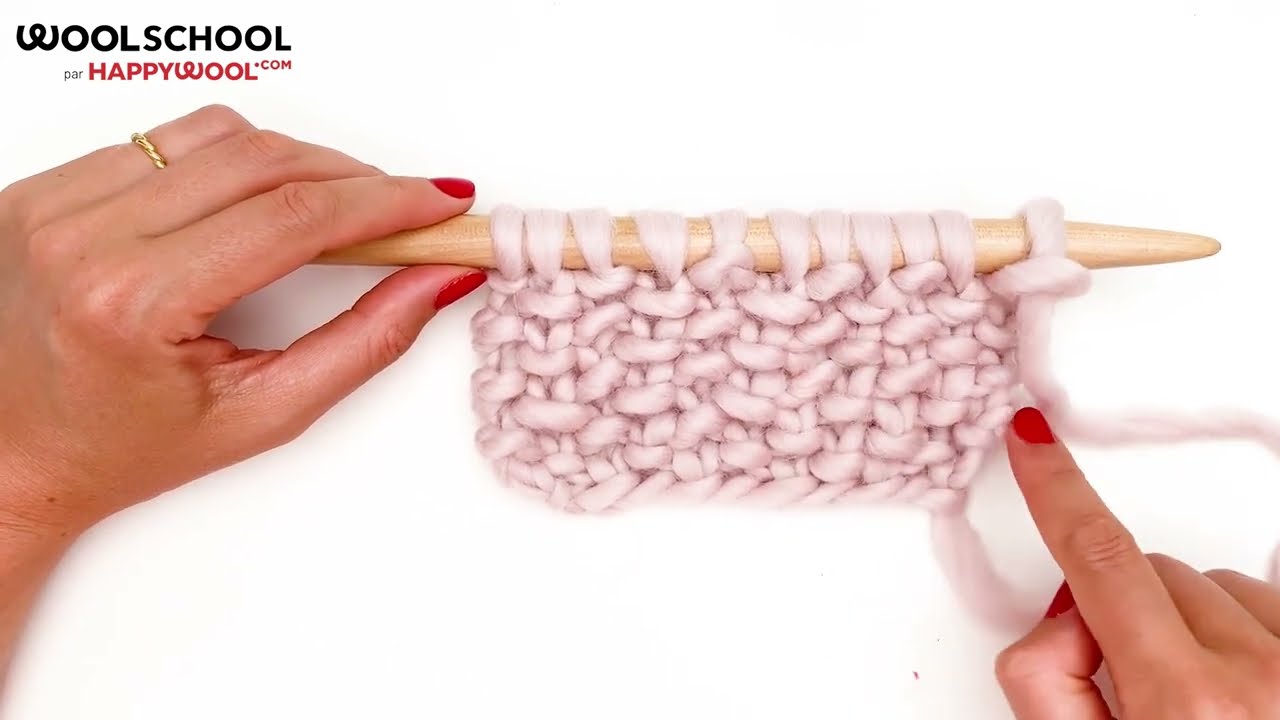 Apprendre le point de riz en tricot (Tuto tricot facile)