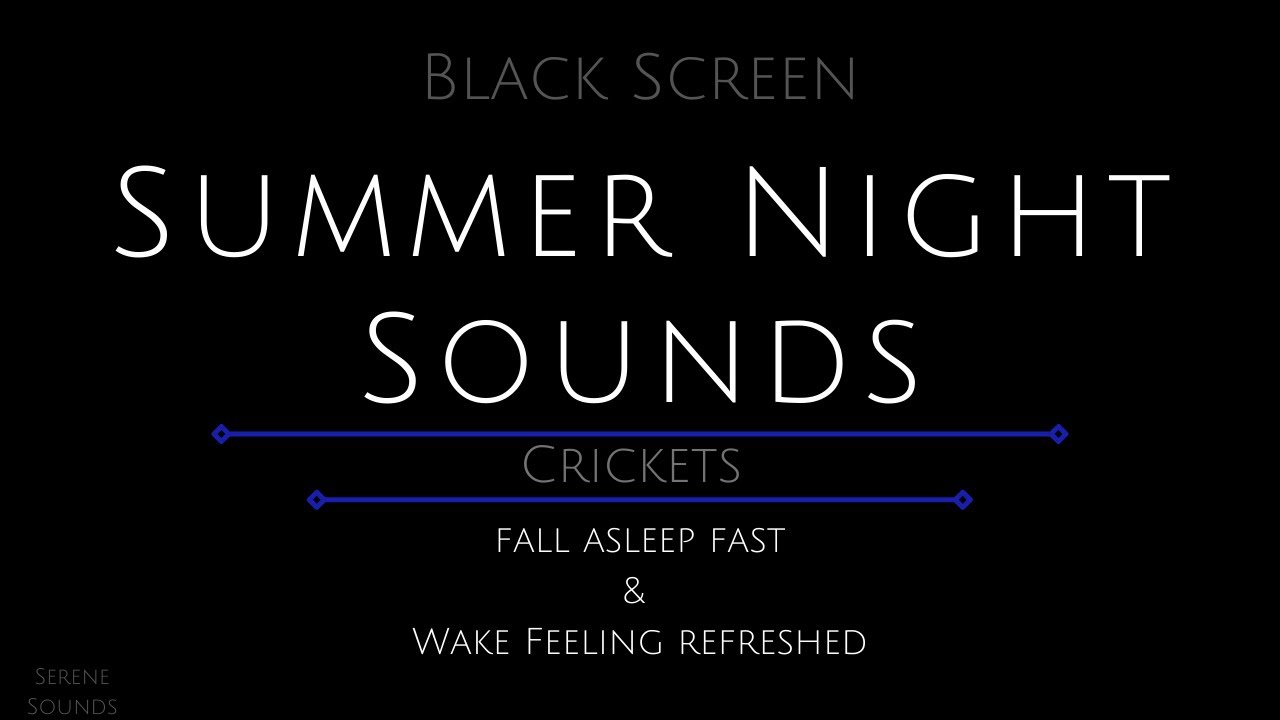 10 Hours - Summer Night Sounds - Crickets - Crickets for Sleeping - Sound of Crickets
