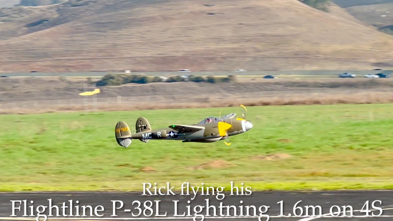 Rick’s FlightLine P-38L Lightning 1.6m PNP on 4S