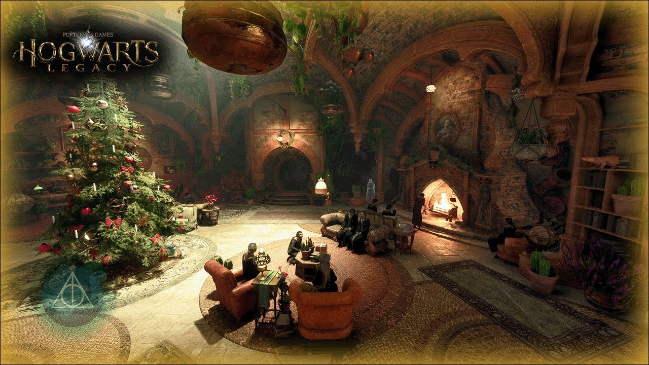 Hufflepuff Christmas Day at Hogwarts – Classes & Feast 4K (No Commentary)