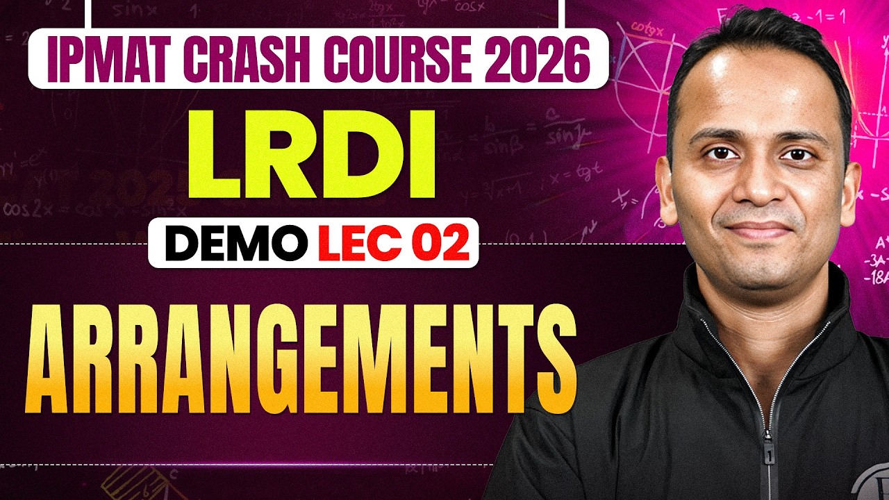 Arrangements | IPMAT Crash Course Demo Lec 01 | Quants for IPMAT 2026