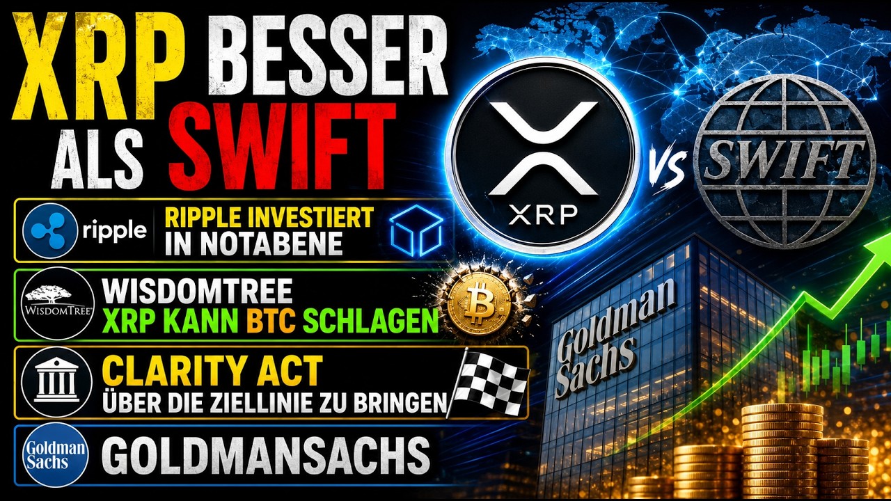 XRP besser als SWIFT,Ripple investiert in Notabene,WisdomTree XRP kann BTC schlagen,Clarity Act