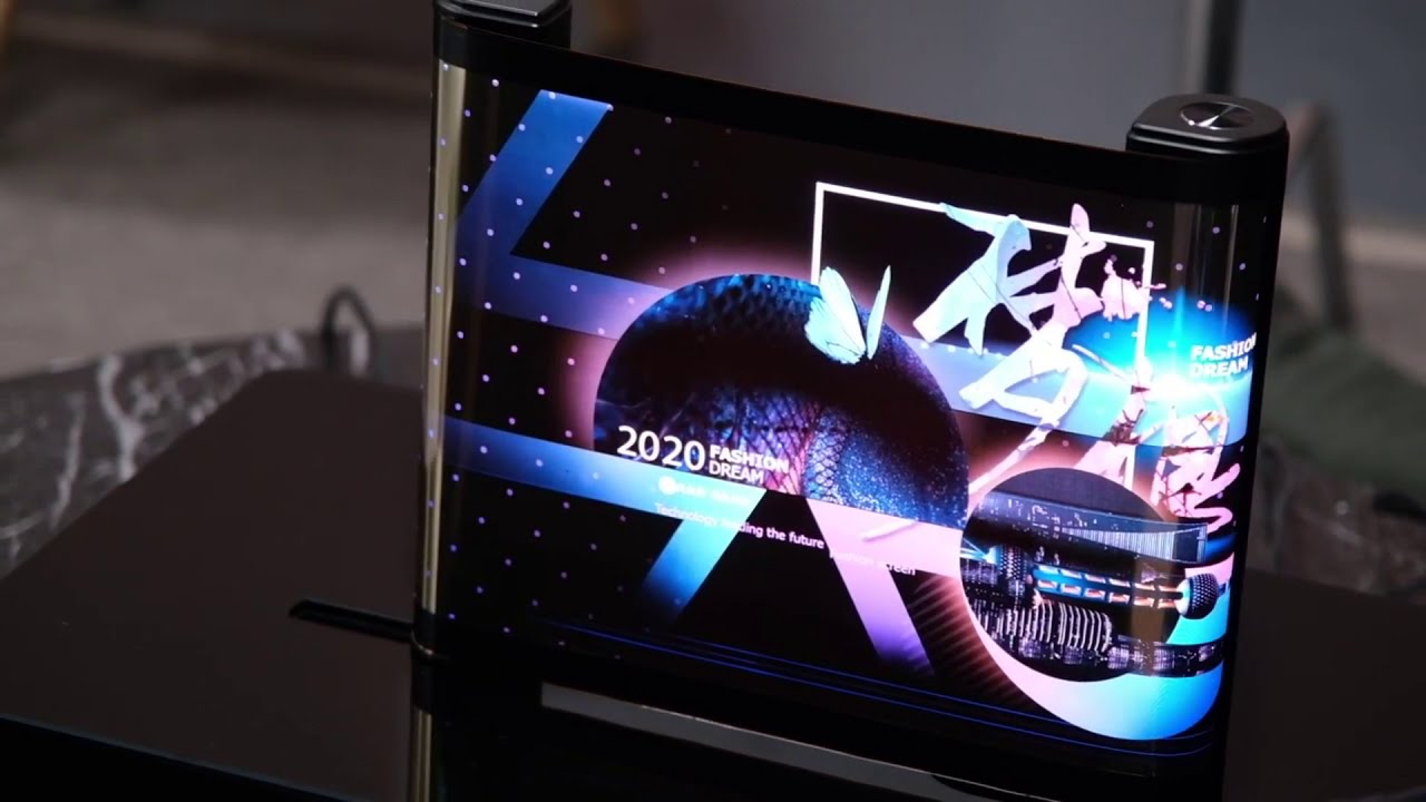 TCL rollable OLED display technology CES 2021
