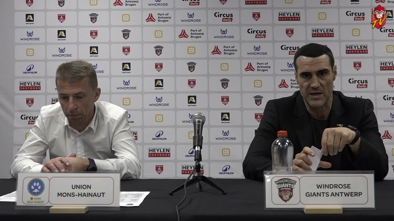 POST-GAME PRESS CONFERENCE | Windrose Giants Antwerp vs Union Mons-Hainaut