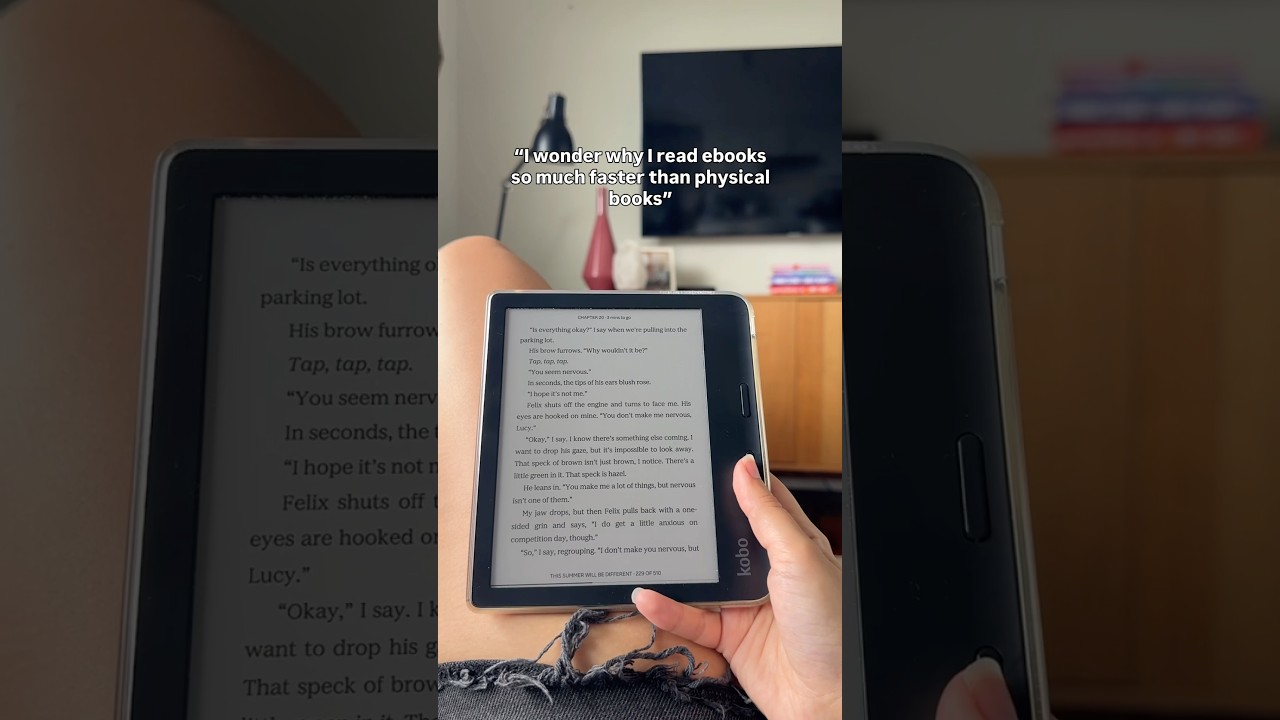 THIS is why I read ebooks faster than physical books 😅 