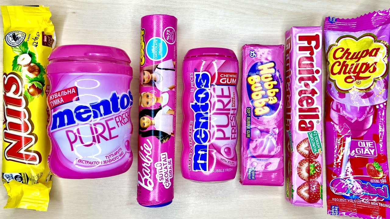 Some Lot's Of Mentos Chupa Chups Nuts Tic Tac | Sweet Unpacking | ASMRfood | Satisfying Video