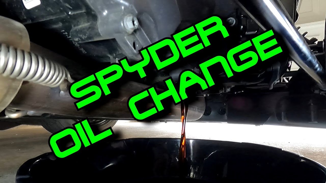 Can Am Spyder Oil Change. How To change your oil in a Can-Am Spyder with a Rotax 1330 engine.
