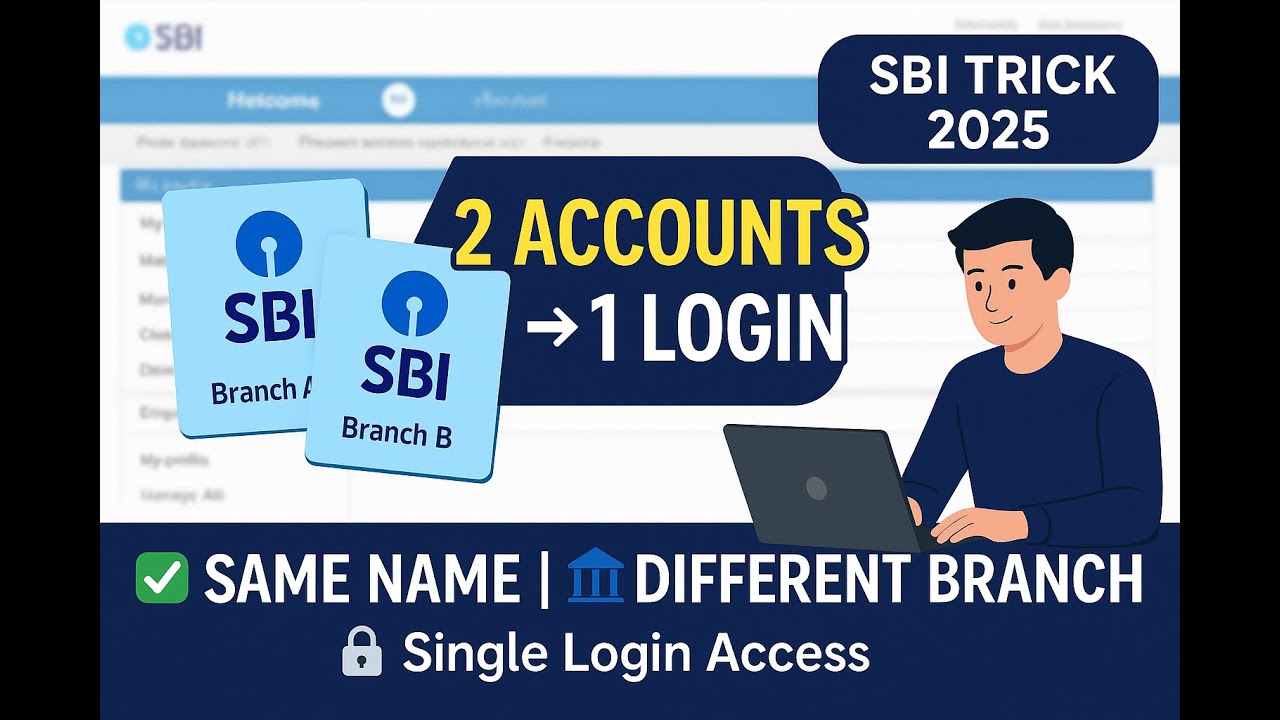 दो SBI Account एक Net Banking में कैसे जोड़ें? | Use 2 SBI Accounts in One Login