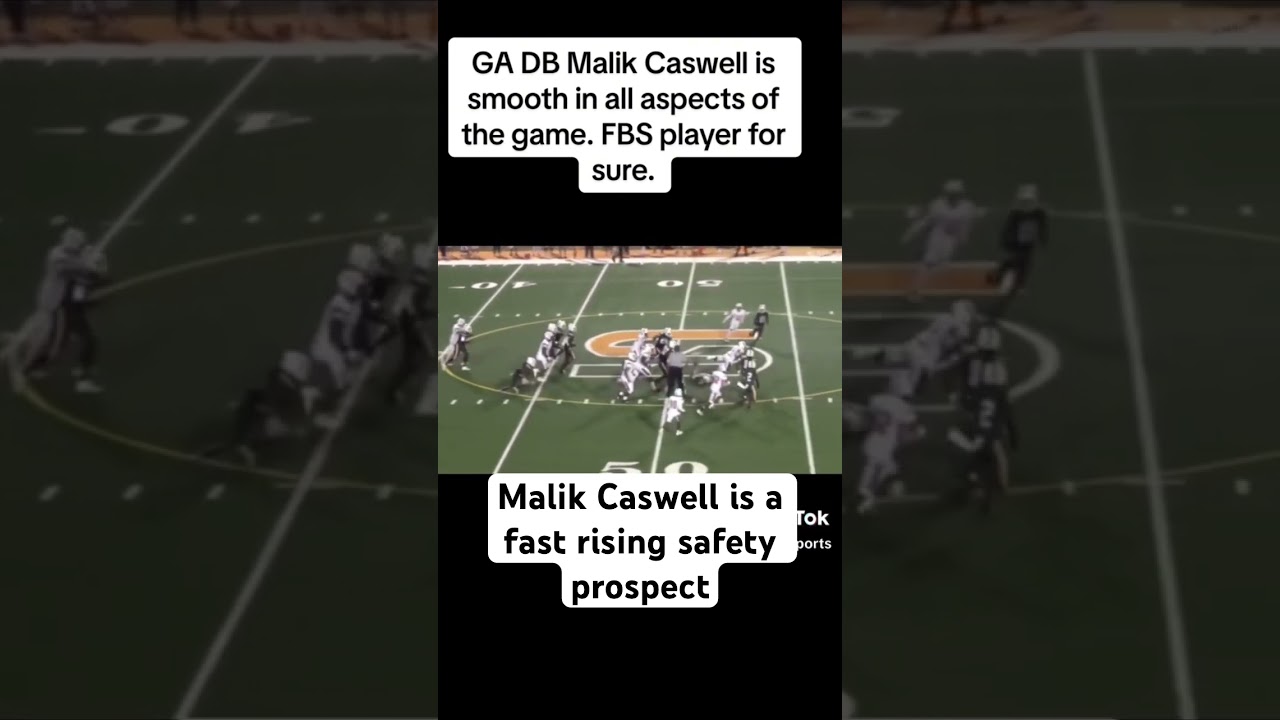 Malik Caswell is a fast rising safety prospect