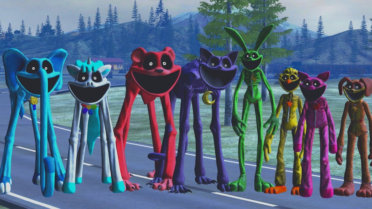 All Big Smiling Critters Rushed Us, Poppy Playtime | Garry's Mod