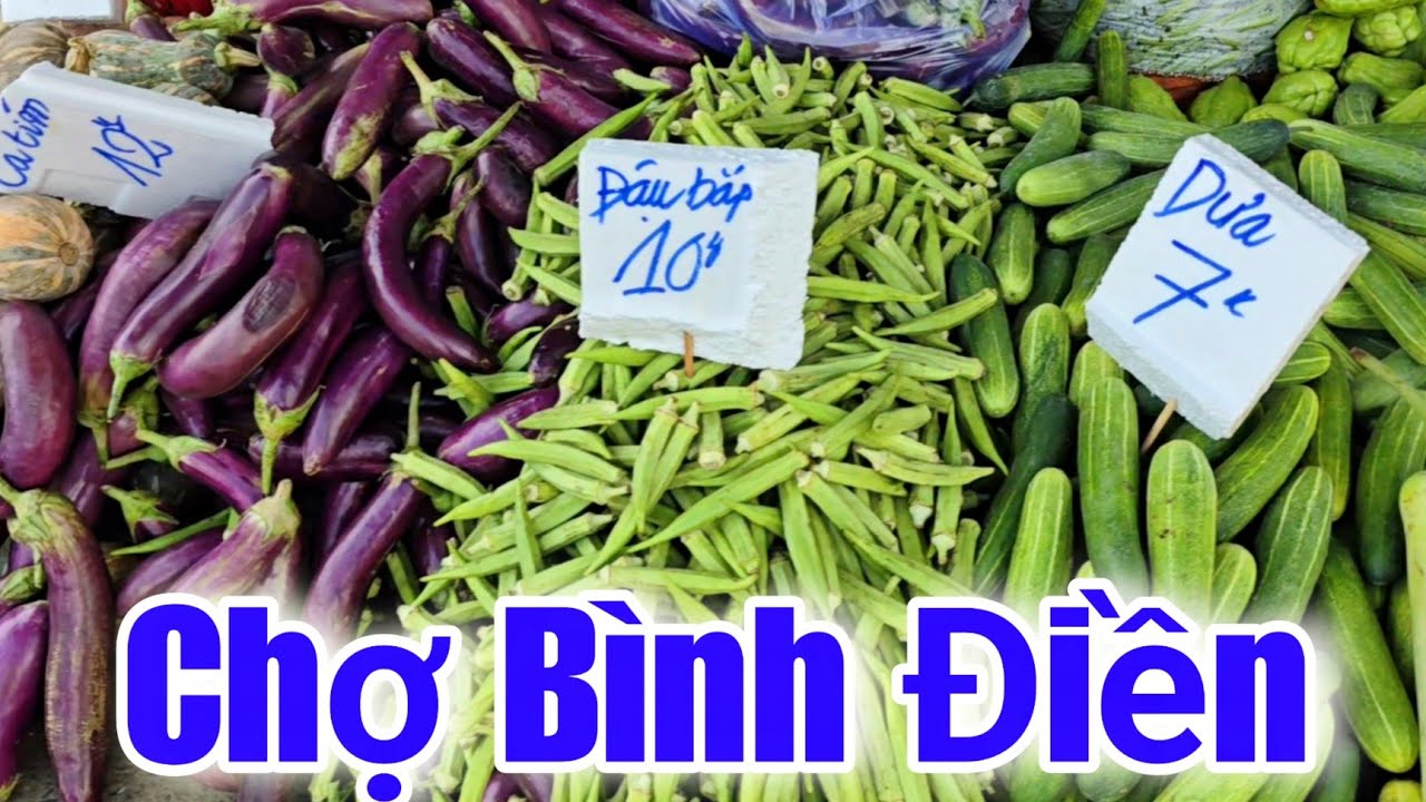 Chợ nông sản bình điền rau củ quả giá rẻ