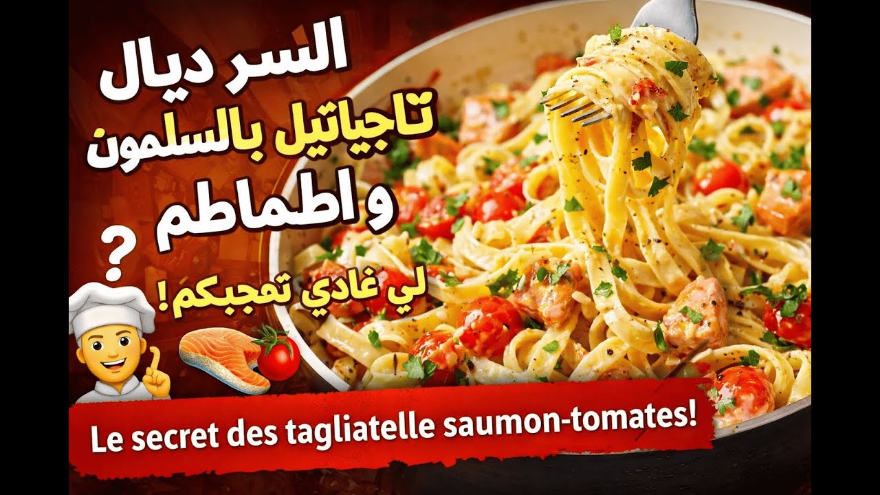 السر ديال تاجلياتيل بالسلامون و الطماطم لي غادي تعجبكم! – Le secret des tagliatelle saumon-tomates