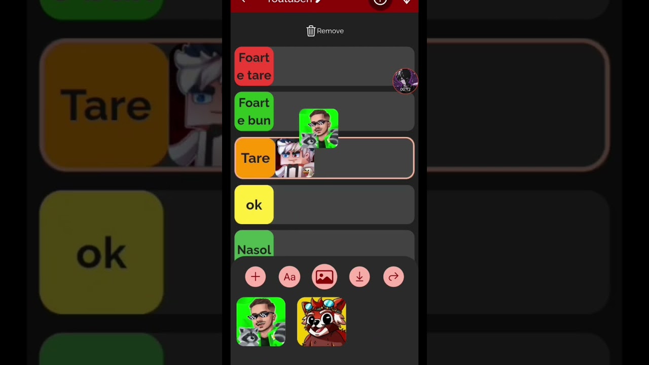 Tier list cu YouTuberii#tierlist #YouTuberii