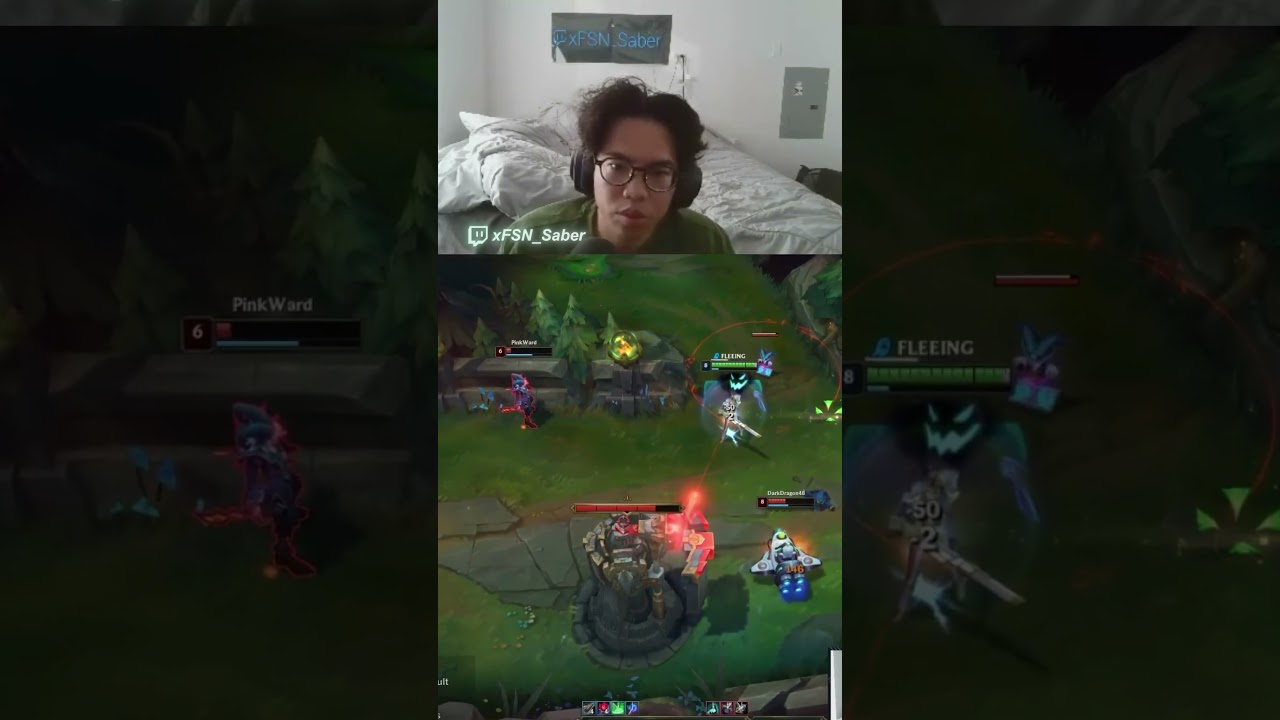 Saber Caitlyn vs Shaco incredible outplay
