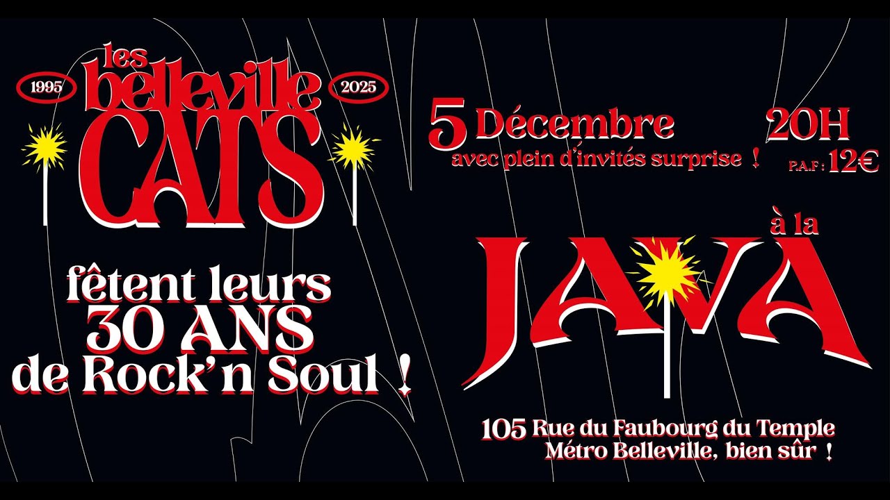 Belleville Cats ( 30e anniversaire) La Java - Part One - 2025