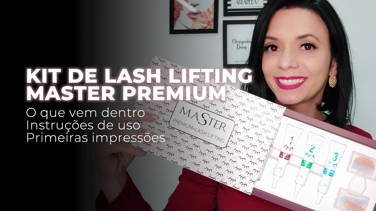 Kit Lash Lifting da marca Master Premium, unboxing e primeiras impressões