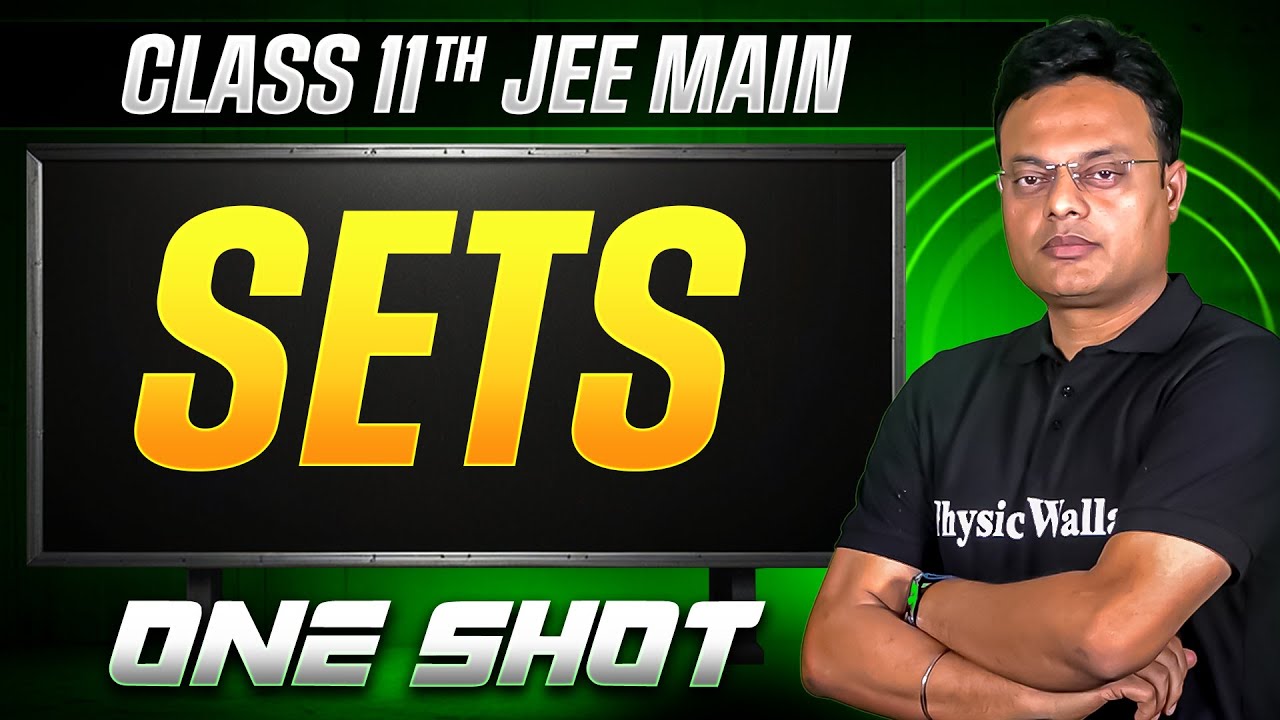 MANZIL Comeback: SETS in 1 Shot | All Concepts + PYQs | JEE Main