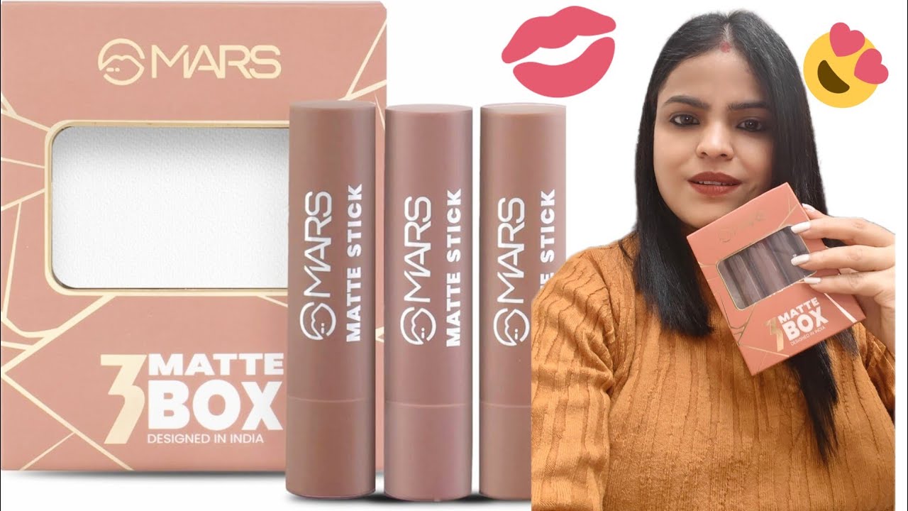 MARS MATTE BOX LIPSTICKS|| MARS MATT LIPSTICKS|| 