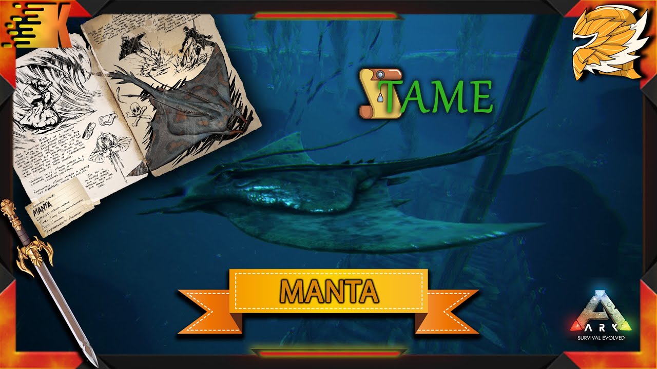 آموزش بازی ARK: تیم کردم مانتا یا سفره ماهی ارک (Manta)
