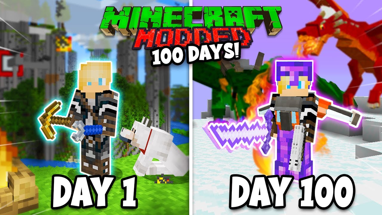 100 Days in Minecraft but there's TONS OF MODS!!! *1.16.4*