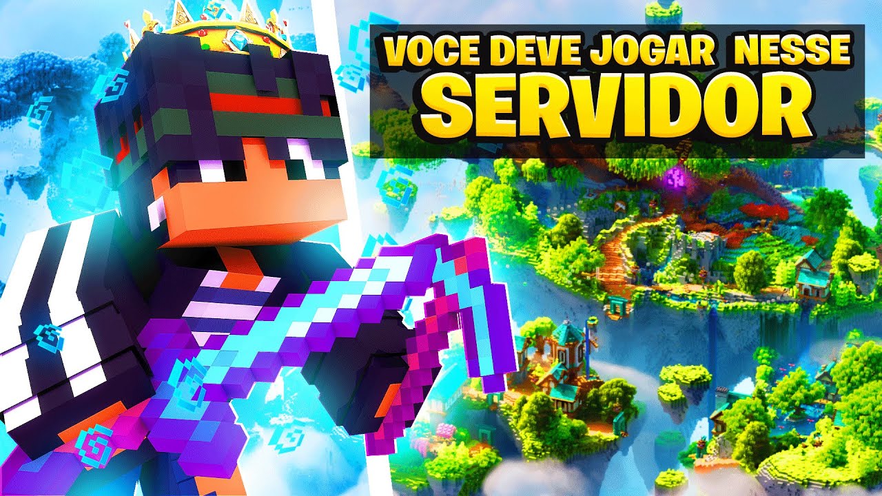 ENCONTREI O MELHOR SERVIDOR DE SURVIVAL ONLINE do BRASIL para MINECRAFT JAVA e BEDROCK