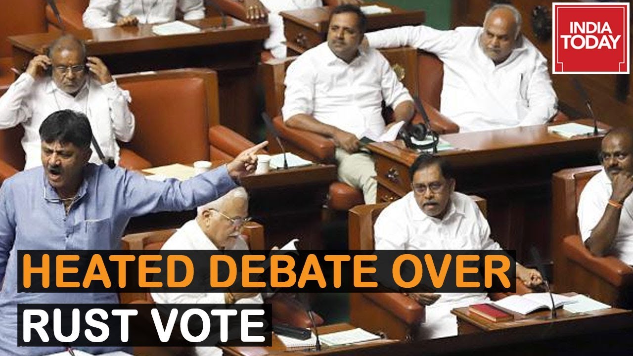 Heated Debate Over Trust Vote In Karnataka Assembly, 'Save Constitution' Chants Raised