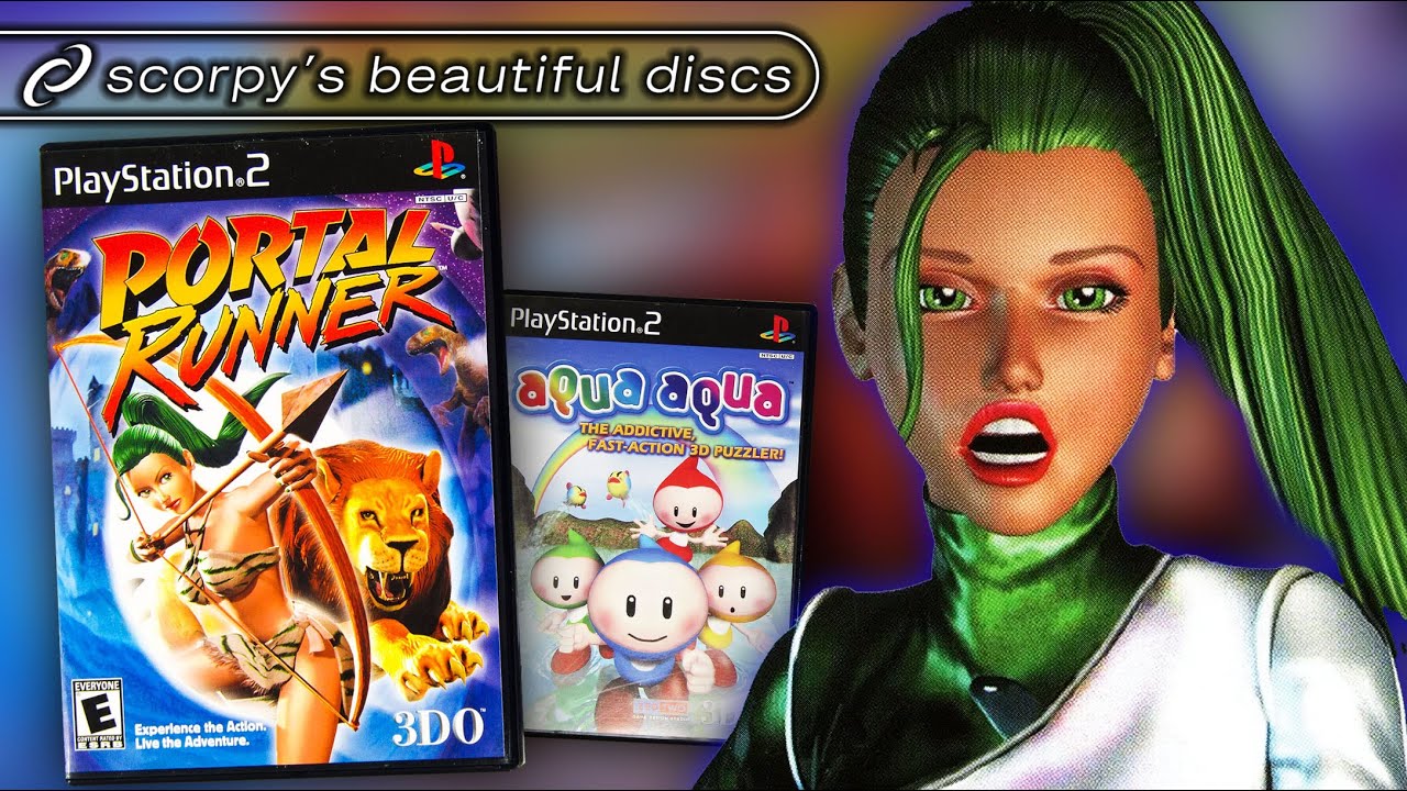 Portal Runner, Aqua Aqua on PlayStation 2 - SCORPY'S BEAUTIFUL DISCS #30