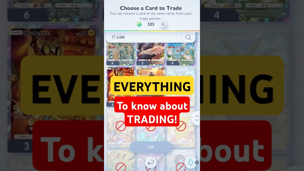 ПОСМОТРИТЕ ЭТО, прежде чем торговать в Pok&eacute;mon Pocket! Информация и советы по торговле! #покемон