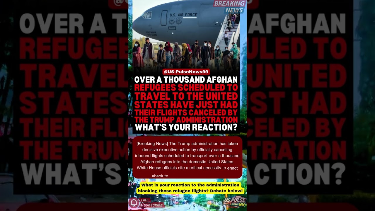 🛑 Trump Administration Halts Flights For Over A Thousand Afghan Refugees Coming To US! #Shorts