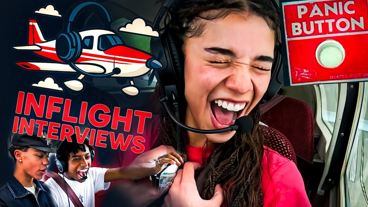 Disney Kids Fly a PLANE (Part 1) -  Disney Descendants/Zombies Cast on INFLIGHT INTERVIEWS