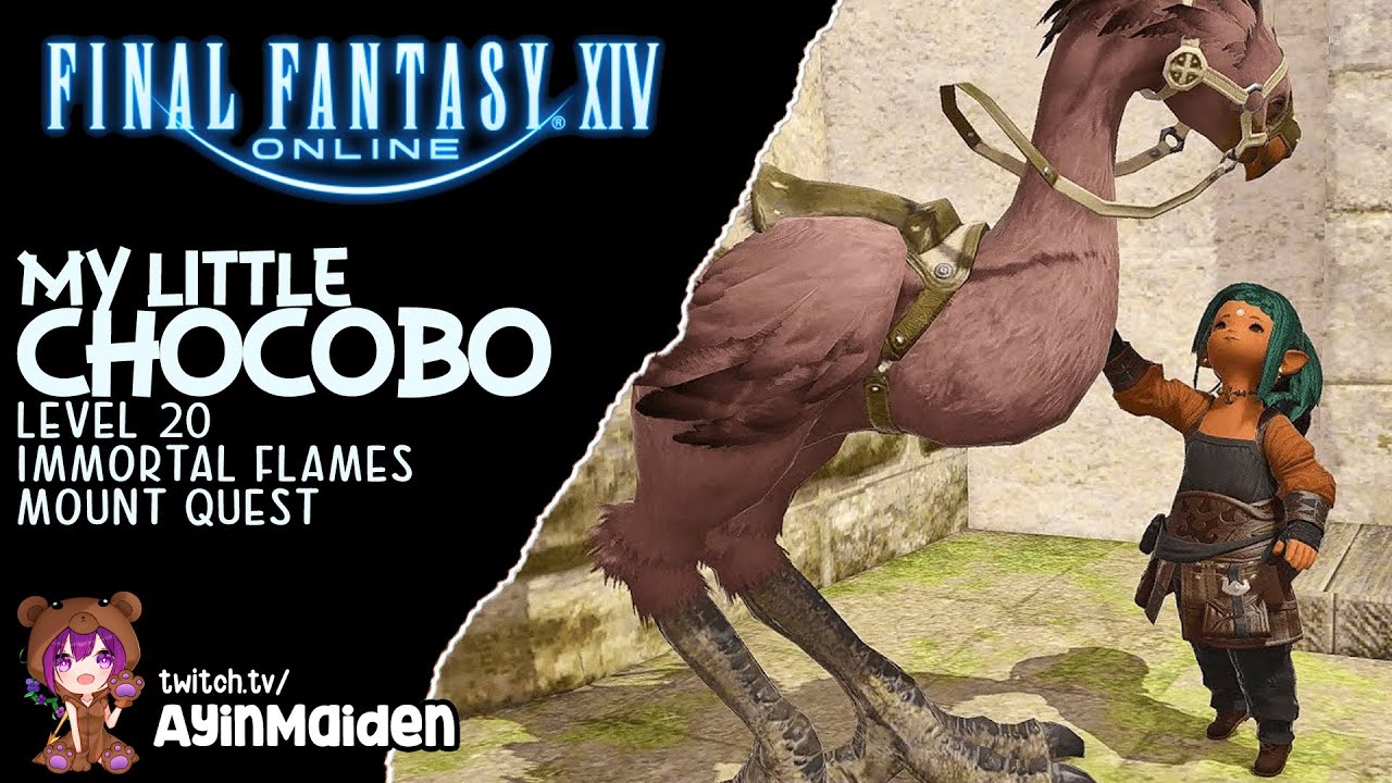 FFXIV - My Little Chocobo (Immortal Flames) (Level 20 Mount Quest)