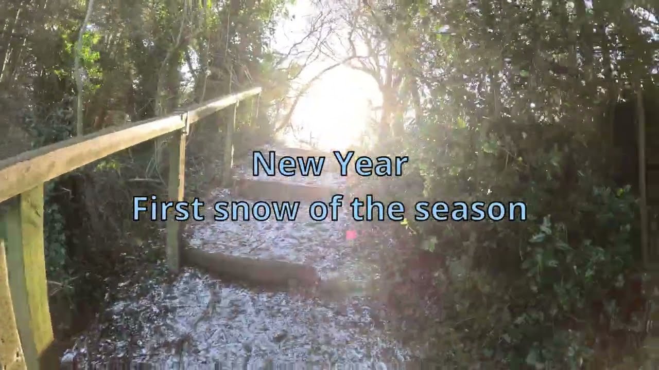 Trails with a dusting of snow